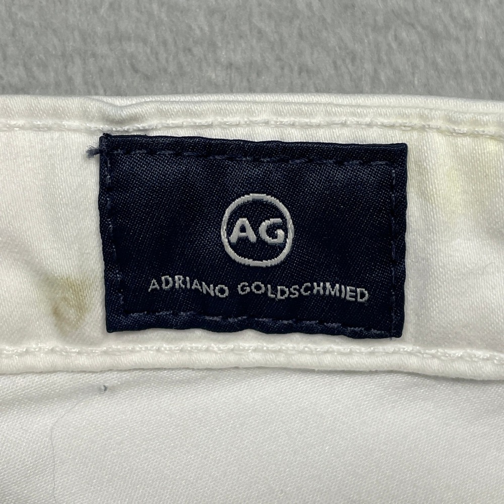 AG Adriano Goldschmied The Prima Crop Jeans Women 25 White Cigarette - Picture 6 of 15